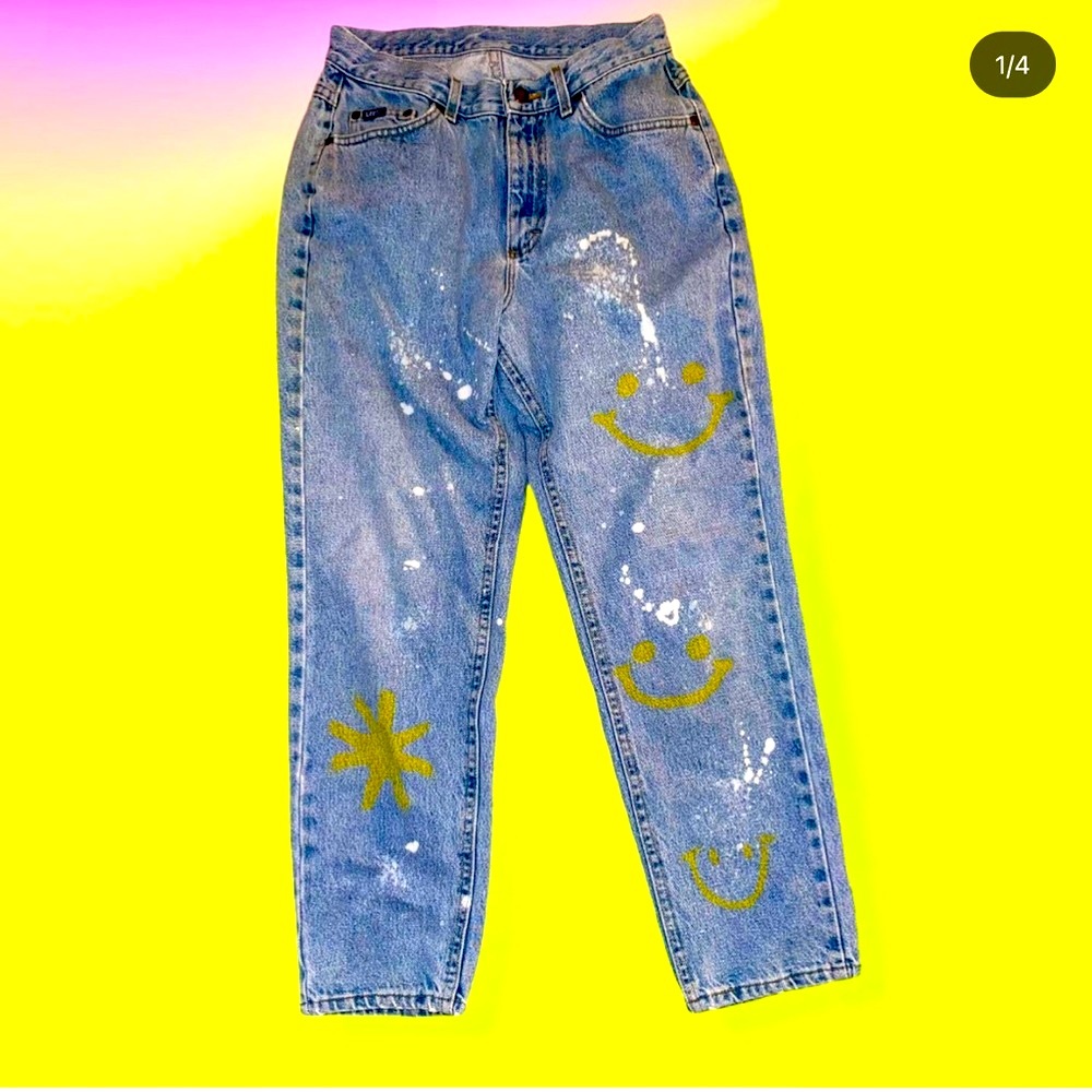 Upcycled Lee Jeans size 12 short